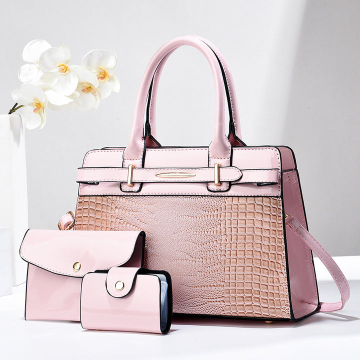 Damen elegante Handtasche mit praktischem Zubehör Nord Taschen