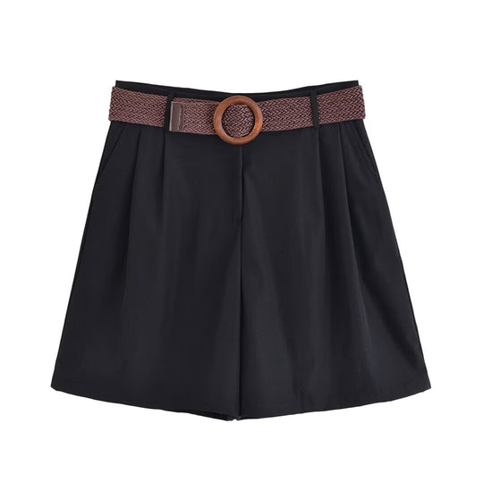 Damen Oversize-Hemdbluse mit dreiviertel-Ärmeln und Manschetten Nord Taschen