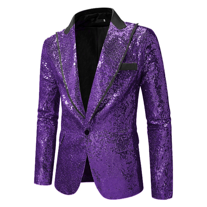 Herren Glitzernder Smokingblazer aus hochwertigem Satin