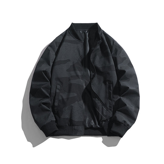 Herren Modische Bomberjacke mit Camouflage-Design Nord Taschen
