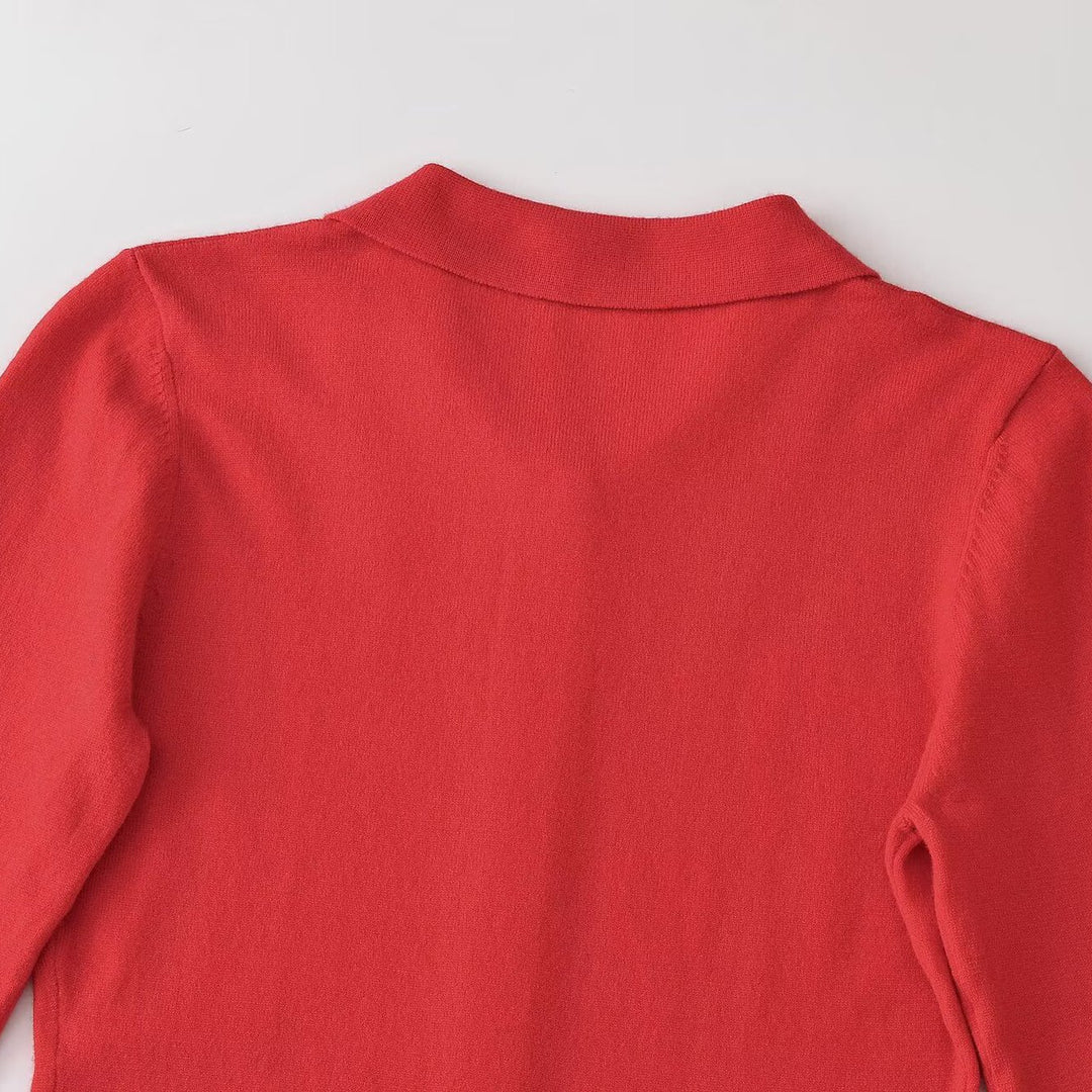 Damen Feinstrick-Cardigan mit Hemdkragen und durchgehender Knopfleiste Nord Taschen
