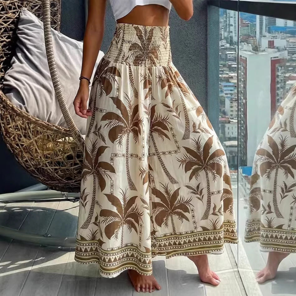 Damen Weit geschnittene Sommer-Hose Nord Taschen