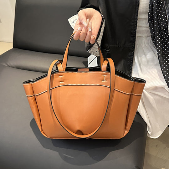 Damen Tragetasche aus hochwertigem Kunstleder mit funktionalen Innenfächern Nord Taschen
