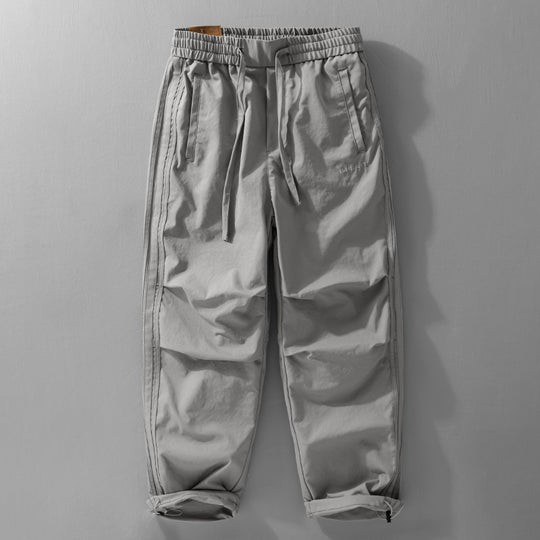 Herren Relaxte Jogger-Chino mit Kordelbund und dekorativen Seitennähten Nord Taschen