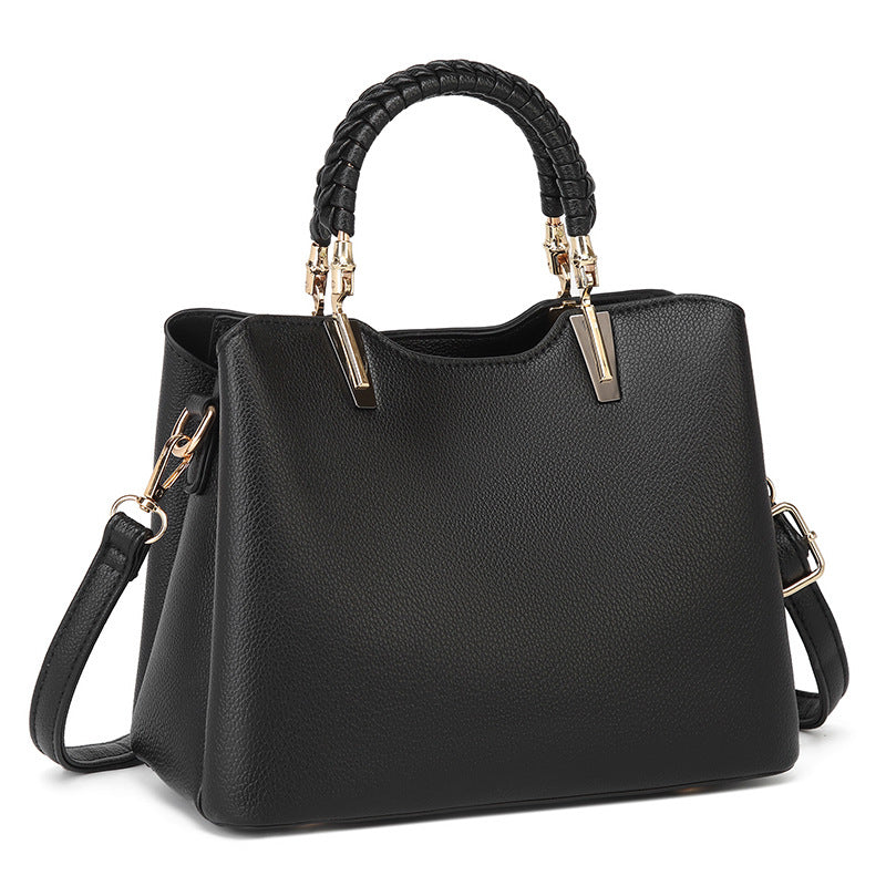 Damen Handtasche mit strukturierten Griffen und elegantem Innenfach Nord Taschen