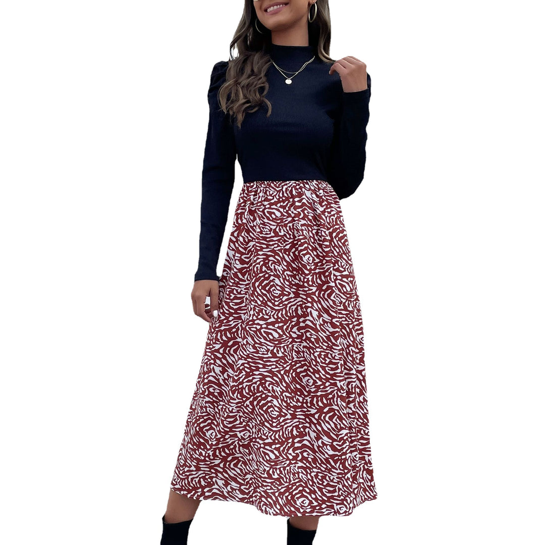 Damen Elegante und verspielte Maxi-Rock mit floralem Muster Nord Taschen