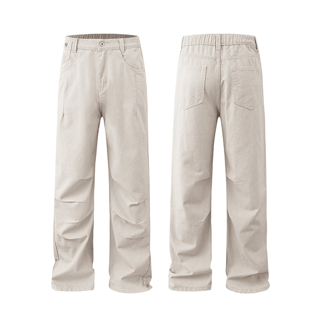 Damen Weitgeschnittene Denim-Hose mit elastischem Bund Nord Taschen