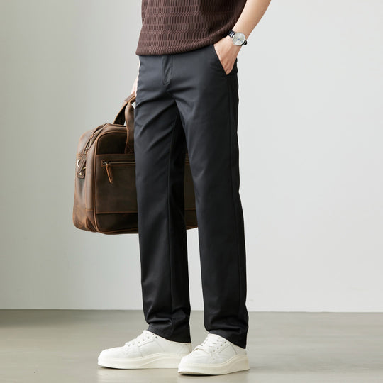 Herren Konische Chinohose mit seitlichen Taillenverstellern & schlanker Bundfalte Nord Taschen