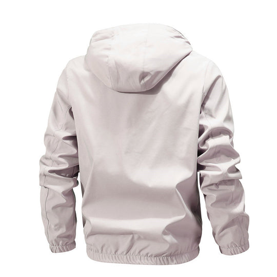Herren Leichte Outdoor-Softshelljacke mit Kapuze, wasserabweisender Membran und Reißverschlusstaschen Nord Taschen
