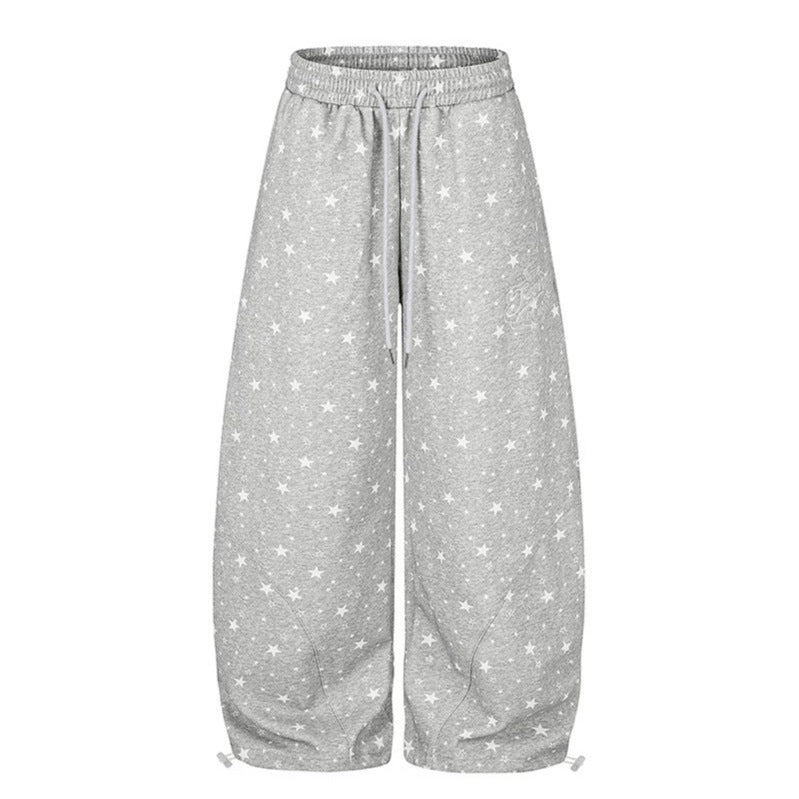 Damen Weite Palazzo-Loungehose mit Komfortbund, Tunnelzug und verstellbarem Saum Nord Taschen