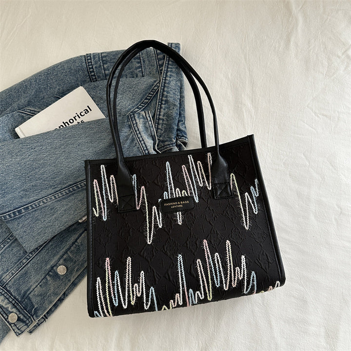Damen elegante Tragetasche mit stilvollem Muster Nord Taschen