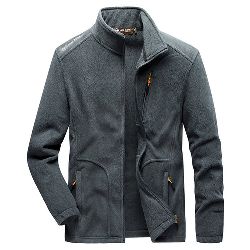 Herren Fleecejacke mit hohen Kragen und funktionalen Taschen Nord Taschen