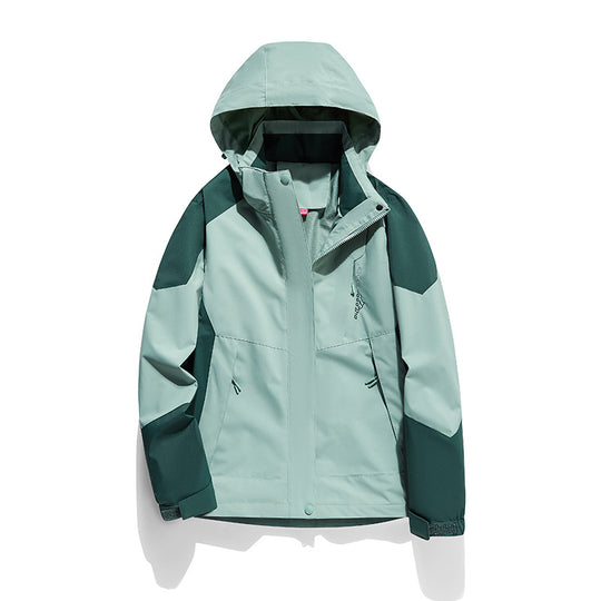 Damen zweilagige Softshell‑Outdoorjacke mit abnehmbarem Fleece‑Innenlayer und Kapuze Nord Taschen