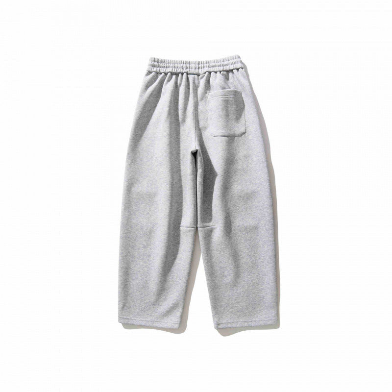 Unisex Weite Relaxed-Jogginghose aus French-Terry mit hohem Elastikbund und Kordelzug Nord Taschen