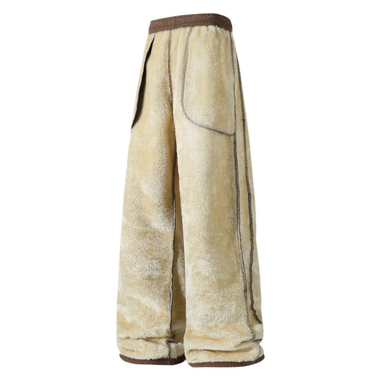 Damen Gefütterte Cord-Jogginghose mit Teddyfutter, Kordelzugbund & Seitentaschen Nord Taschen