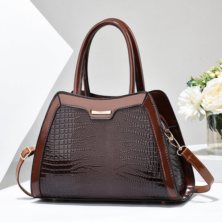 Damen elegante Handtasche im modernen Krokodil-Look Nord Taschen