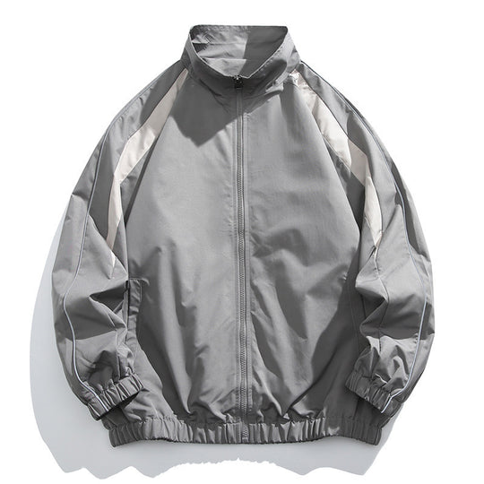 Herren Sportliche Übergangsjacke mit hohem Kragen und elastischer Taille Nord Taschen