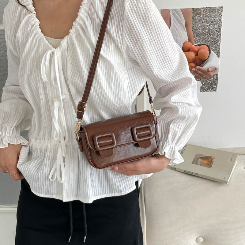 Damen Umhängetasche mit kreativem Verschluss Nord Taschen