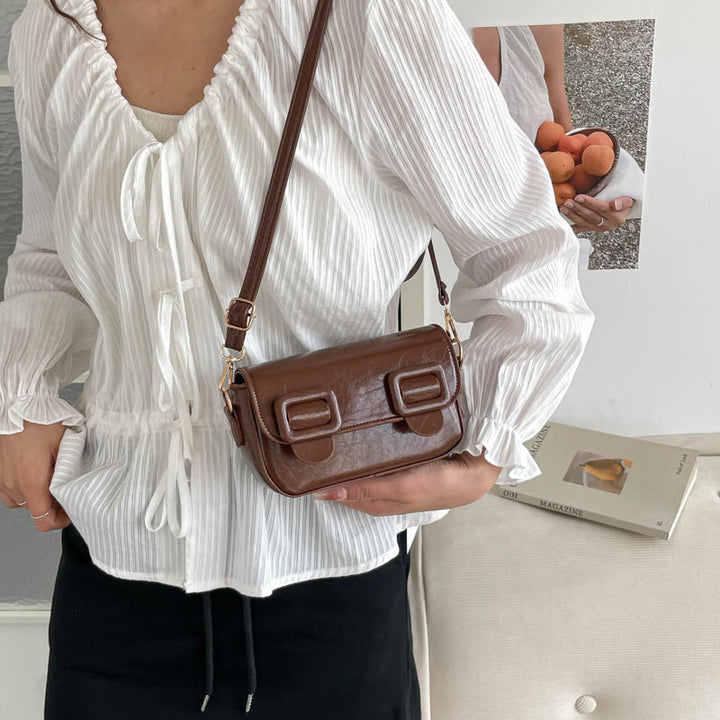 Damen Umhängetasche mit kreativem Verschluss Nord Taschen