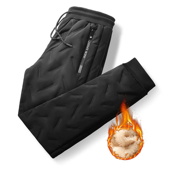 Herren Gepolsterte Thermo-Jogginghose mit Steppstruktur und Teddyfutter Nord Taschen