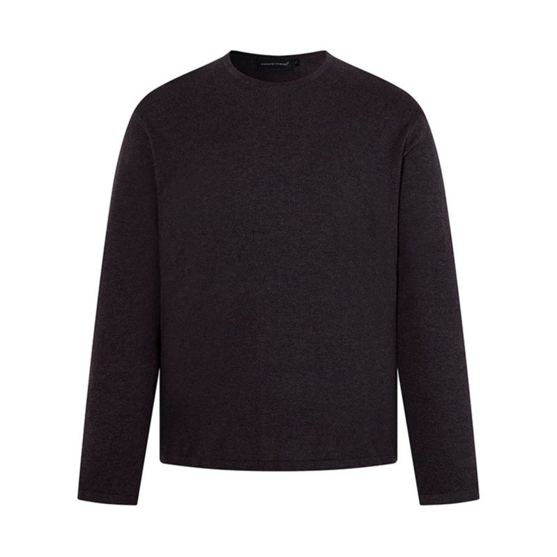 Herren Feinstrickpullover mit Rundhalsausschnitt und geradem Schnitt Nord Taschen
