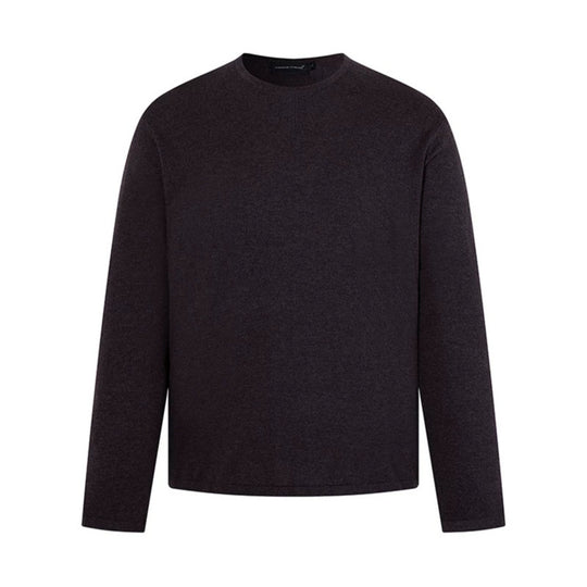Herren Feinstrickpullover mit Rundhalsausschnitt und geradem Schnitt Nord Taschen