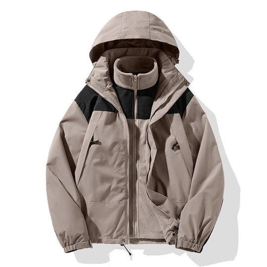 Herren Zweiteiliges Softshell-Set mit abnehmbarem Fleece‑Innenlayer und verstellbarer Kapuze Nord Taschen