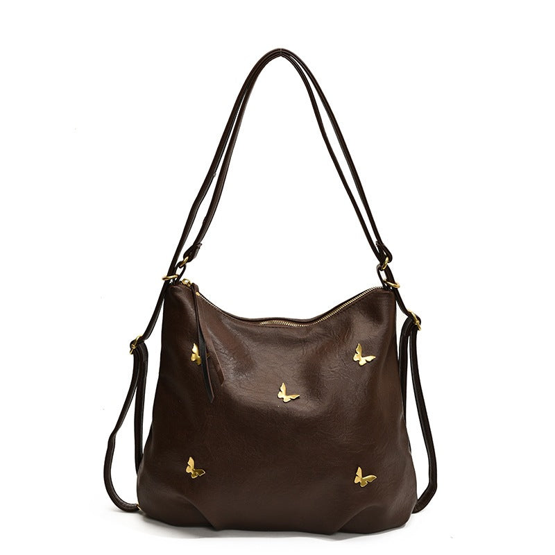 Damen Beuteltasche mit exquisiten Schmetterlings-Applikationen Nord Taschen