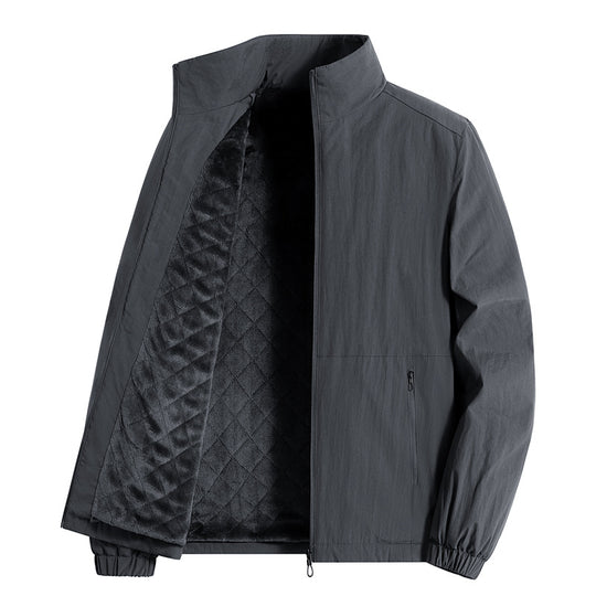 Herren ultraleichte atmungsaktive Freizeitjacke mit Mesh-Innenfutter Stehkragen und Reißverschlusstaschen Nord Taschen