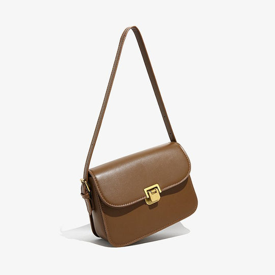 Damen elegante Umhängetasche aus hochwertigem Kunstleder mit stilvollem Verschluss Nord Taschen