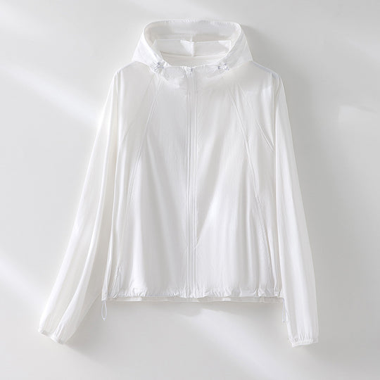Damen Ultraleichte atmungsaktive Kapuzenjacke mit Raglanärmeln und Reißverschlusstaschen Nord Taschen