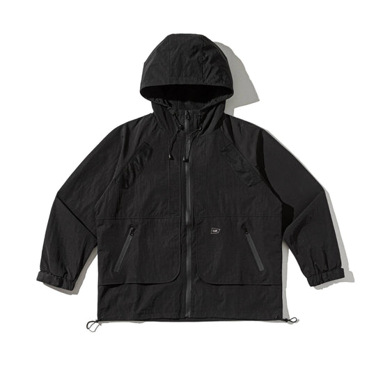 Unisex Technischer Parka mit Kapuze, Mesh‑Lüftungen und verstellbarem Saum Nord Taschen