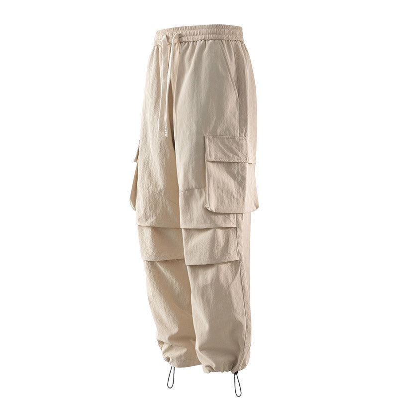 Herren Cargo-Hose mit elastischem Bund, Lagen‑Detail und Reißverschluss-Saum Nord Taschen