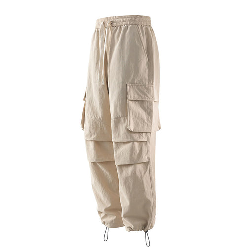 Herren Cargo-Hose mit elastischem Bund, Lagen‑Detail und Reißverschluss-Saum Nord Taschen