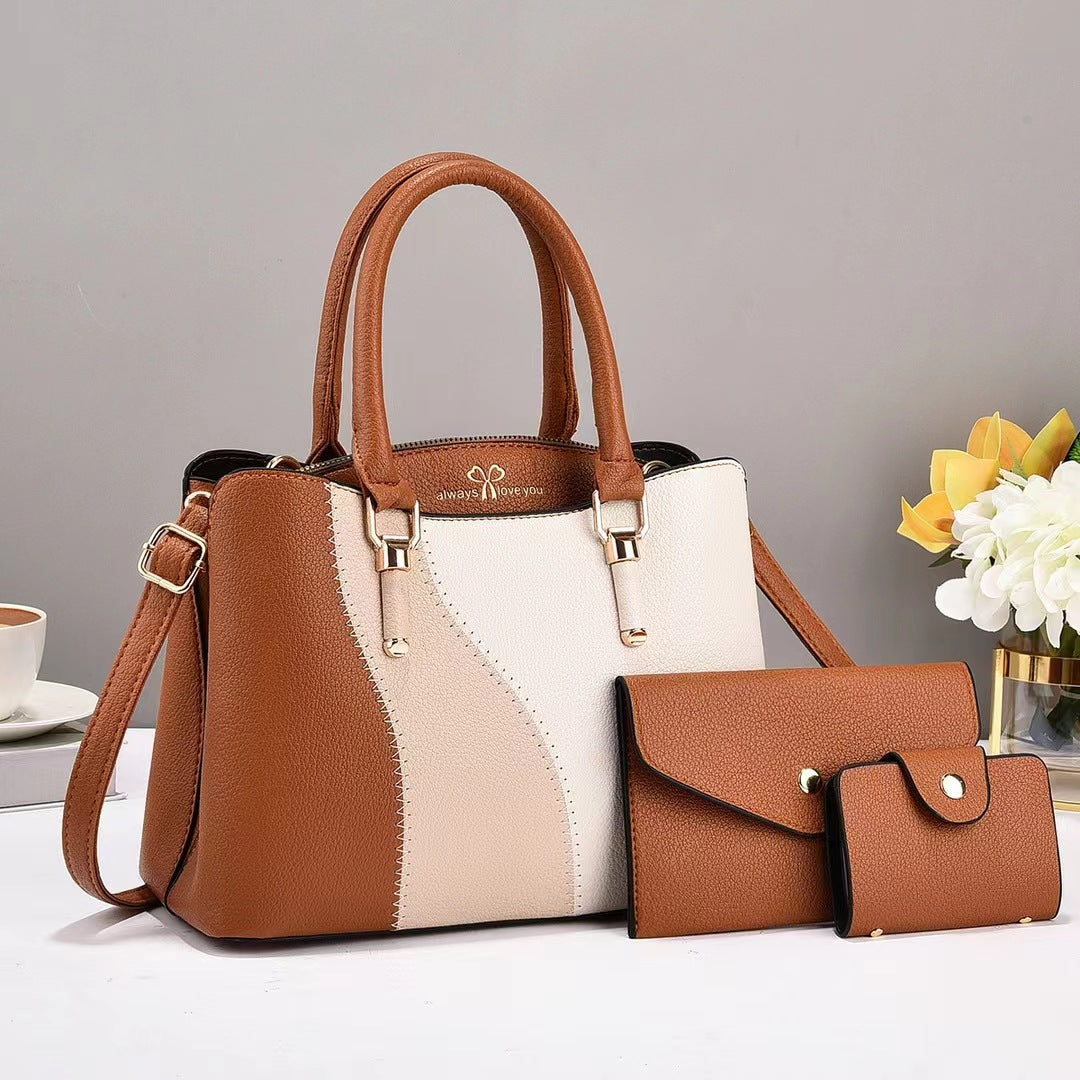 Damen elegante Handtasche mit abnehmbaren Fächern Nord Taschen