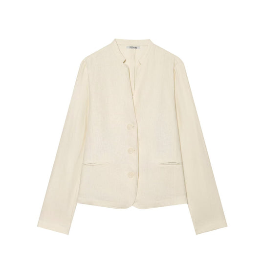 Damen Kurzblazer mit Stehkragen, taillierter Silhouette und Knopfverschluss Nord Taschen