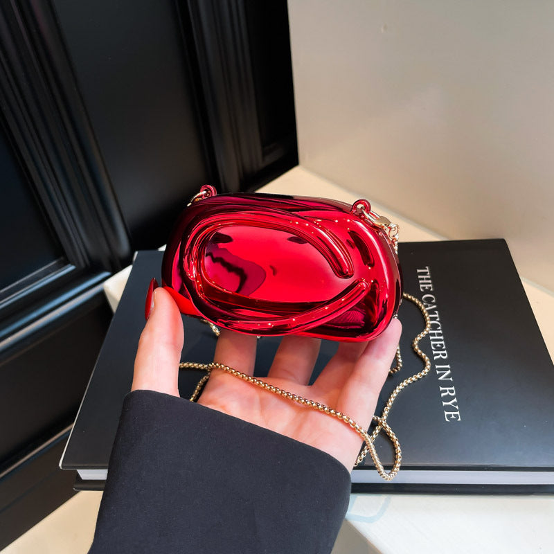 Damen exklusive Abendtasche mit eleganter Goldoberfläche Nord Taschen
