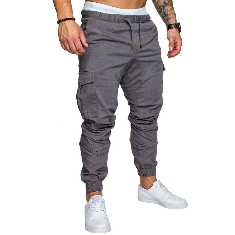 Herren Slim-Fit Cargo-Joggerhose mit elastischem Tunnelzug, verstärkten Nähten und Mehrfachtaschen Nord Taschen
