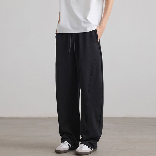 Herren Weite Lounge-Jogginghose aus French-Terry mit Tunnelzugbund Nord Taschen