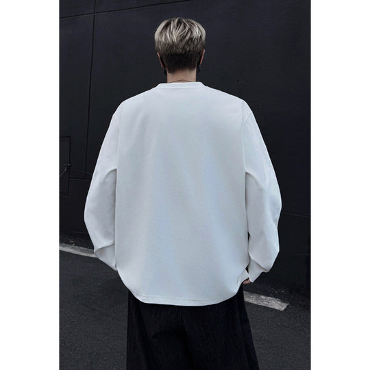Herren Oversize Rundhals‑Sweatshirt mit Raglanärmeln und cleanem Minimaldesign Nord Taschen