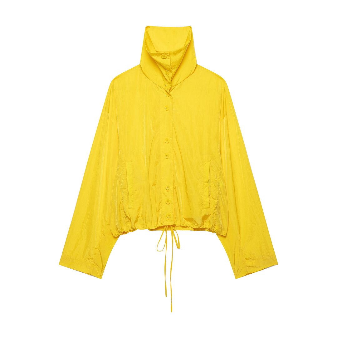 Damen Leichte wattierte Windjacke mit Stehkragen und Polka‑Dot‑Print Nord Taschen