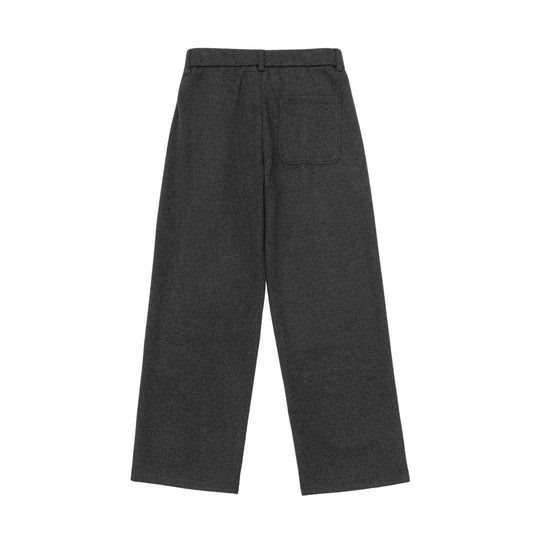 Damen Hochtaillierte weite Jersey-Hose mit Bundfalten und Eingrifftaschen Nord Taschen