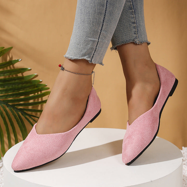 Damen Elegante Ballerinas mit flexiblem Fußbett und spitz zulaufendem Design