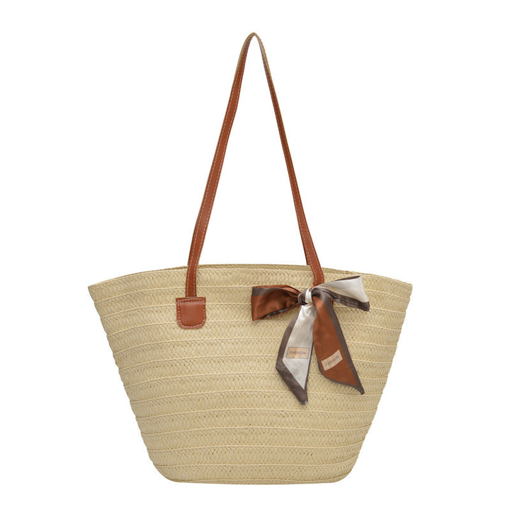 Damen elegante Strandtasche mit modischem Knotenakzent Nord Taschen