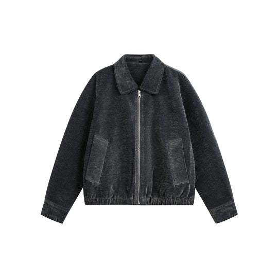 Unisex Boxy-Bomberjacke mit Hemdkragen, Frontreißverschluss und aufgesetzten Pattentaschen Nord Taschen