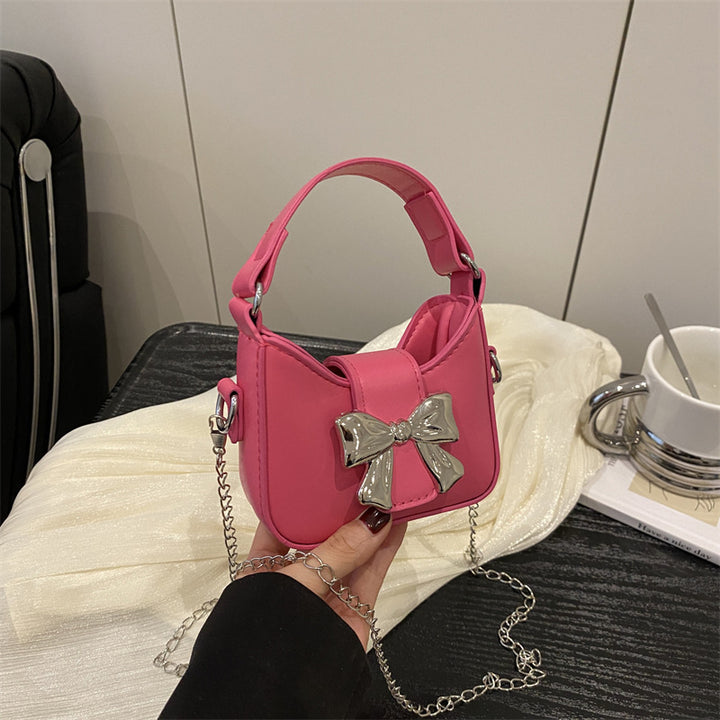 Damen charmante Handtasche mit verspieltem Schleifenakzent Nord Taschen