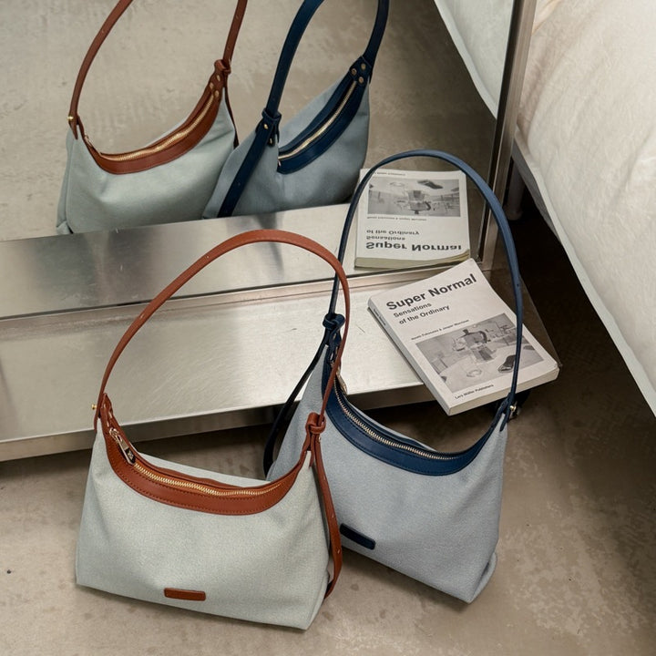 Damen Umhängetasche mit elegantem Kunstleder und praktischem Reißverschluss Nord Taschen