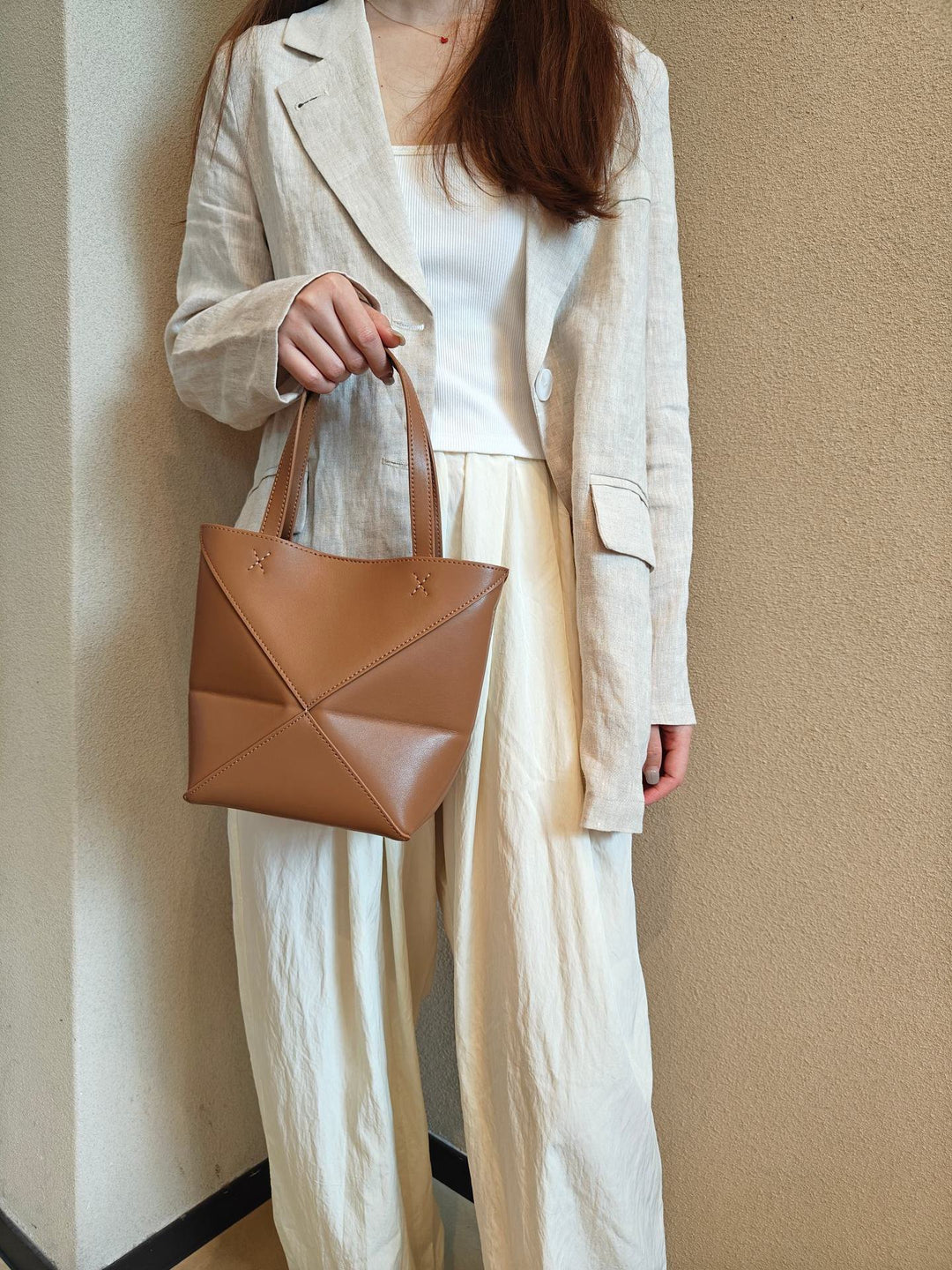 Damen elegante geometrische Tragetasche Nord Taschen