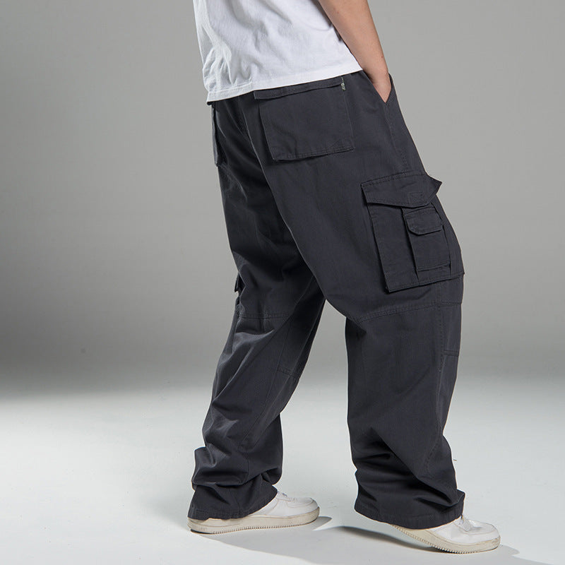 Herren Oversized Cargo-Hose mit weitem Bein, Mehrfach-Taschen und verstärkten Nähten Nord Taschen