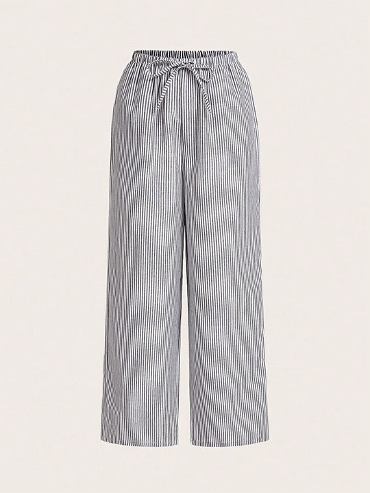 Damen Luftige Palazzo-Hose mit gemustertem Design
